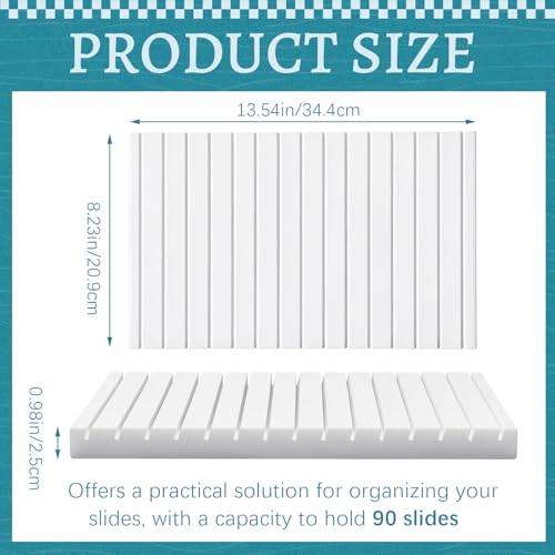 Wonderjune 90 Slides Microscope Slide Holder Microscope Slide Drying Rack - size: 90 Slides