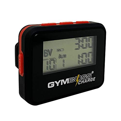 Gymboss Charge Interval Timer and Stopwatch - color: Black / Red