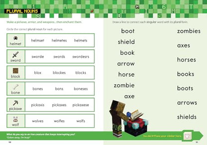 Official Minecraft Workbook: Grade 2
