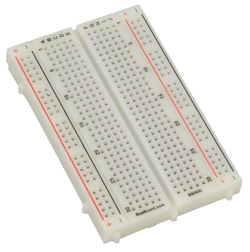 Prototype Systems 400 Point Solderless Plug-in Breadboard with 4 Power Rails