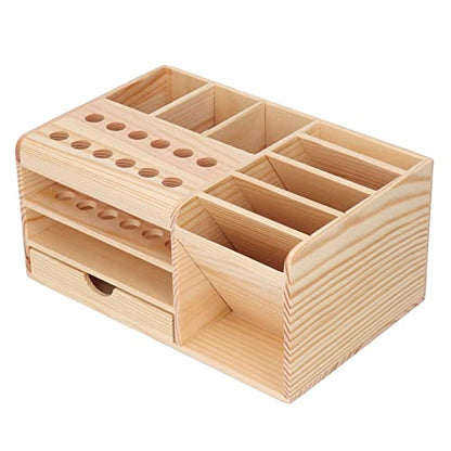 Fafeicy Repair Tool Organizer, Synthetic Wood Sturdy Storage Box