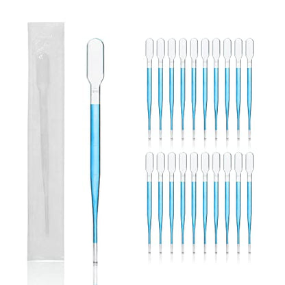 100pcs Sterile Transfer Pipettes, Vol. 5ml, 2ml Graduated, 155mm Long, Essential Oils Pipettes, Low-Density Polyethylene Material, Individual Peel-Pack, TPP5155-100 - style: Vol.5ml