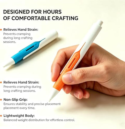 2026 New Automatic Diamond Painting Bead Dispenser, No Wax Needed Art Pen