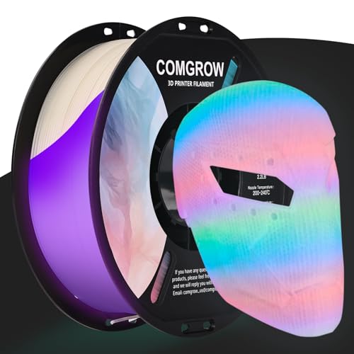Comgrow 3D Printer Glow in The Dark Filament Gradient Multicolor Fast - color: Glow Multicolored