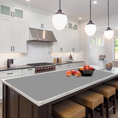 Silicone Protector Mat 47x24 Inch, Gray - color: Gray
