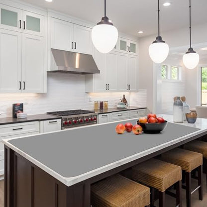 Silicone Protector Mat 47x24 Inch, Gray - color: Gray