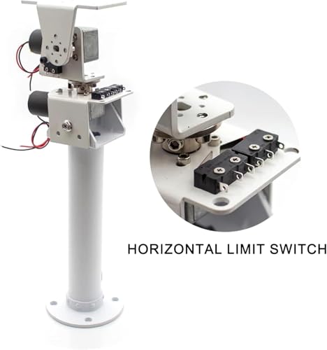 DIY Dc Double Axis Solar, Wind Power DIY Kit Dc Two-Axis Ptz Solar Tracking and Monitoring Robot, Heavy Load High Torque All Metal X Axis Y Axis