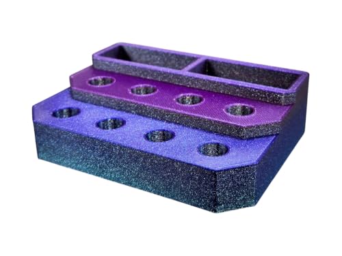 Slide Stand-14mm Eight Spaces with Segmented Storage (Cosmic Dust) - color: Cosmic Dust