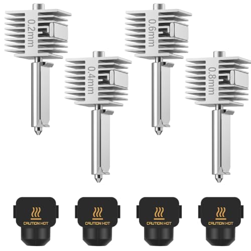 Hardened Steel Nozzle for Bambu Lab A1/A1 Mini/A2L - size: A1/A1 Mini/A2L 0.2/0.4/0.6/0.8mm