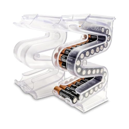 Battery Ladder Case - Battery Organizer & Dispenser (AAA, 2-Pack) - color: 2 - Pack, size: AAA