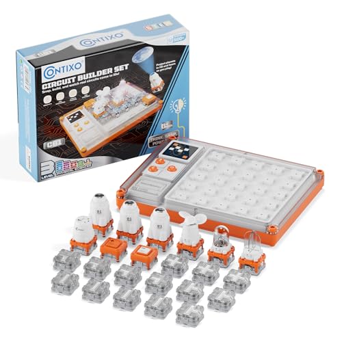 Contixo CB1 Kids Science Circuit Building Kits - 500+ STEM Experiments, Electronics Discovery, Snap-Together Modules, Educational Toy, Science Kit for Kids 6-12, Gift for Boys & Girls