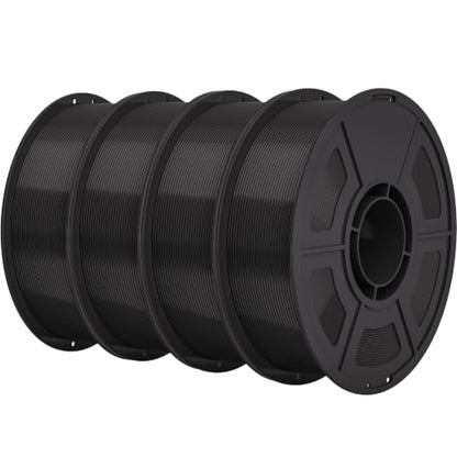 IEMAI High Speed TPU Filament 1.75mm, 95A Flexible 3D Printer Filament, Up to 200mm/s Printing Speed, 4kg Spool (8.8 lbs), Black 4Pack - color: Black 4kg, size: HS TPU 95A