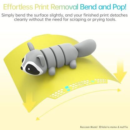 BIQU CryoGrip Pro Glacier Build Plate for Bambu-Lab 3D Printers - color: Glacier-Yellow, size: 257*257MM, style: Glacier
