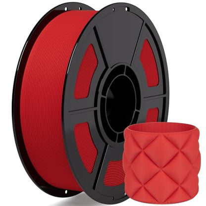 iSANMATE Matte PLA Filament 1.75mm Clown Red PLA 30-300mm/s 1KG for Bambu - color: Clown Red