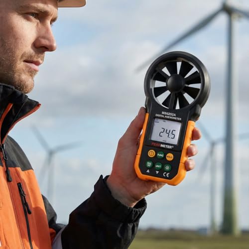 MS6252A Digital Anemometer Handheld Wind Speed Meter