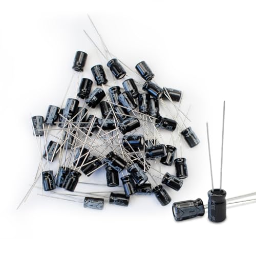 50 Pcs Electrolytic Capacitor 33uF 25V Aluminum Radial Electrolytic Capacitors - style: 25V 33uF