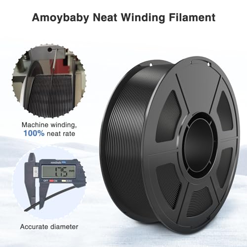 Silk Black PLA Filament 1.75mm Shiny Black 3D Printer Filament 1KG - color: Black