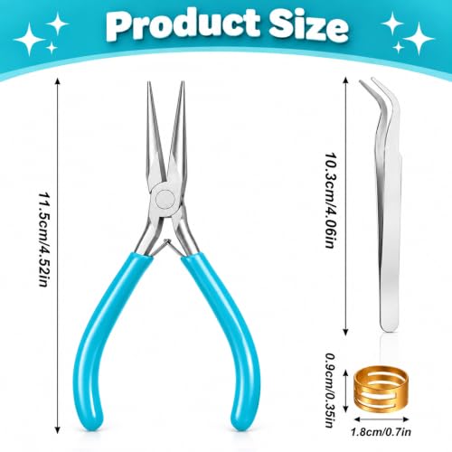 Needle Nose Pliers, 1 Pack Mini Pliers for Jewelry Making - color: Blue-needle Nose Pliers