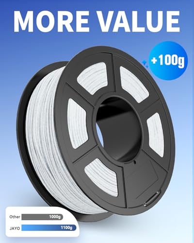 JAYO Marble PLA 3D Printer Filament Rock White 1.75mm, 1.1kg Spool - color: 1.1kg Marble
