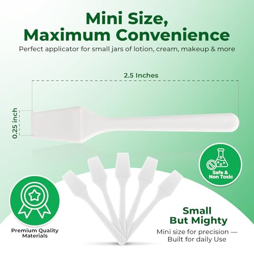 Kopperko Mini Spatula, 2.5 Inch, 500 Pack, White - color: White, size: 500 Spatulas