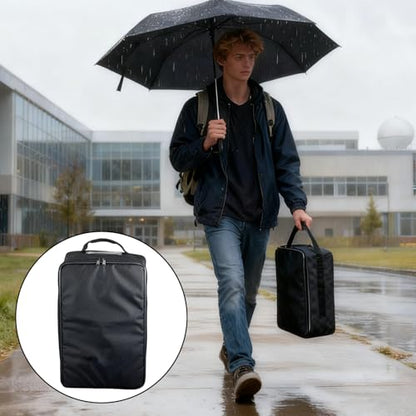 Microscope Carrying Case with Front Pockets 7.8" L x 6.6" W x 14" H - Universal, Foldable, Waterproof & Lightweight