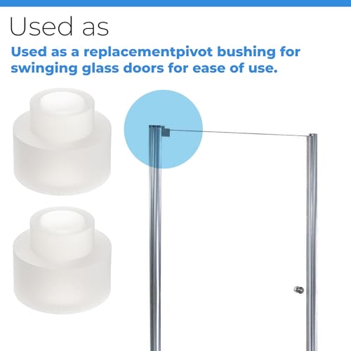 2 Pack Shower Door Nylon Pivot Bushing - size: #SPB12