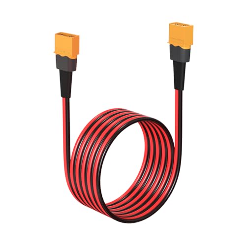 ELFCULB XT60 Male to Male Extension Cable 12AWG 6FT for Power Use - color: 12AWG XT60 Male to Male, size: 6FT