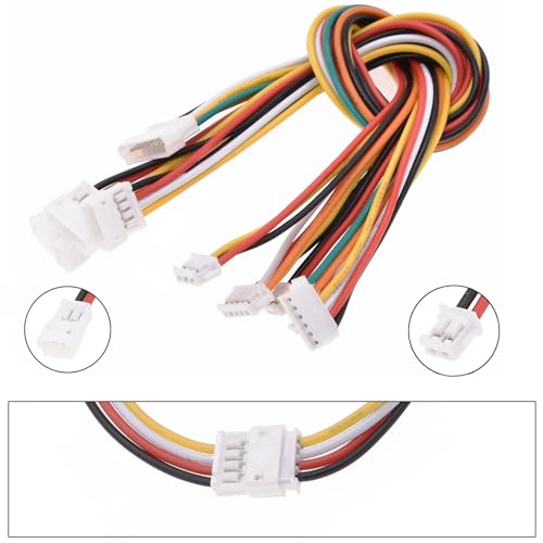 20 PCS JST ZH 1.5mm 2 3 4 5 Pin Connector, Male and Female Double Connector End with 200mm Extension Cable AWG 26 - size: ZH 1.5mm