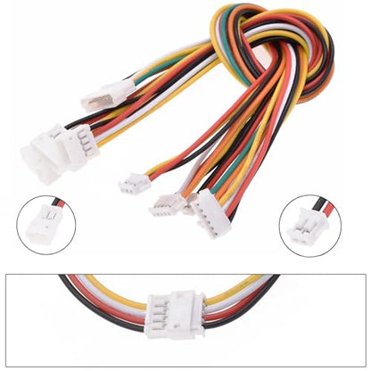 20 PCS JST ZH 1.5mm 2 3 4 5 Pin Connector, Male and Female Double Connector End with 200mm Extension Cable AWG 26 - size: ZH 1.5mm