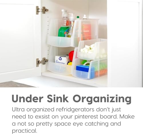 IRIS USA 8-Pack, Medium Clear Stackable Storage Bins - color: Clear, size: Medium - 8 Pack