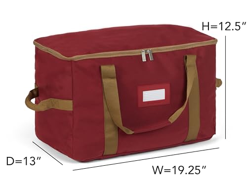 Covermates Treasurekeeper Storage Bag, Red - color: Red Heavy Duty Polyester, size: 19.25W x 13D x 12.5H - Without Wheels