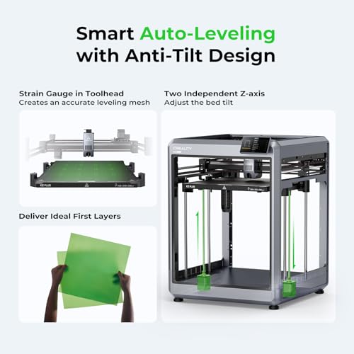 Creality K2 Plus Combo 3D Printer, Multi Color Printing with New CFS Bundle with Creality 3D Printer Tool Kit, 74Pcs 3D Printing Tool Wrap Kit Assembly