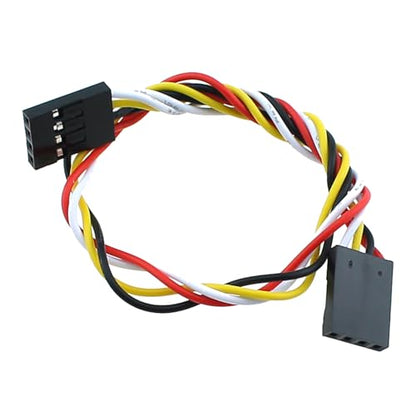 RLECS 6PCS 4P Dupont Wire 2.54mm Pitch Female to Female Dupont Wire Connector Multicolour Patch Wire Suitable for Connecting Electronic Device (Pack of 2) - size: 20cm/7.9inch (Pack of 2)