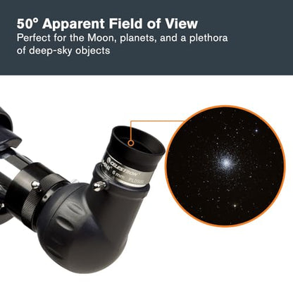 Celestron Omni 6mm Telescope Eyepiece for Detailed Moon & Planet Views
