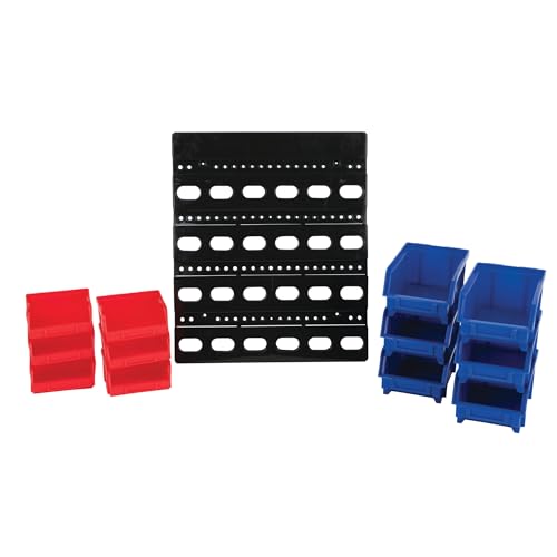 Performance Tool W530 12-Bin Wall Mount Storage Rack System - style: 12pc Wall Mount Bin System