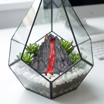 Garneck 10Pcs Simulation Volcano Toy Model - 3.14 Inch Realistic Mini Plastic Volcano Model Dinosaur World Scene Figurine Ornament for Science Experiments Fish Tank Aquarium Fairy Garden Landscape De