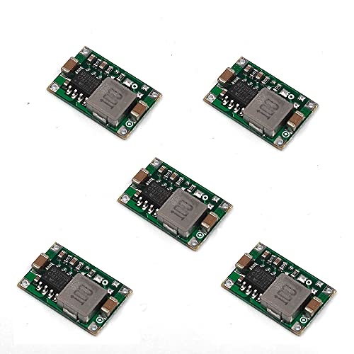 5V Regulator 5pcs Mini Reducer DC 4.75-23V 12V Buck to 5V Buck Converter Board 1.8A Output Mini360 Small Size Aircraft Model MP1584EN Power Module(Green 5V) - style: 5PCS-5V-Green