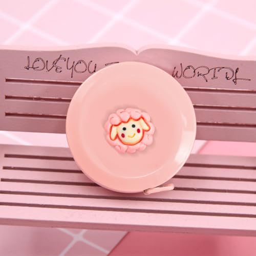 ELANE Tape Measure Package Includes 9 Cartoon Cute Mini Tape Measures for Body, Sewing, Cutting, Weight Loss Measurement(Colorful-Animal) - color: Colorful-animal