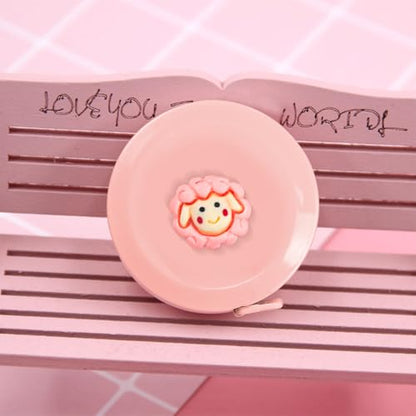 ELANE Tape Measure Package Includes 9 Cartoon Cute Mini Tape Measures for Body, Sewing, Cutting, Weight Loss Measurement(Colorful-Animal) - color: Colorful-animal