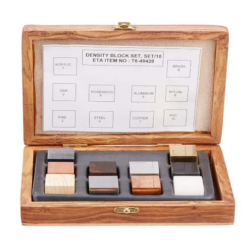 United Scientific™ DCSET10 | Density Cube Set of 10 | Density Cubes for Science | Designed for use in the Classroom or Home | 1 Set - size: Set of 10