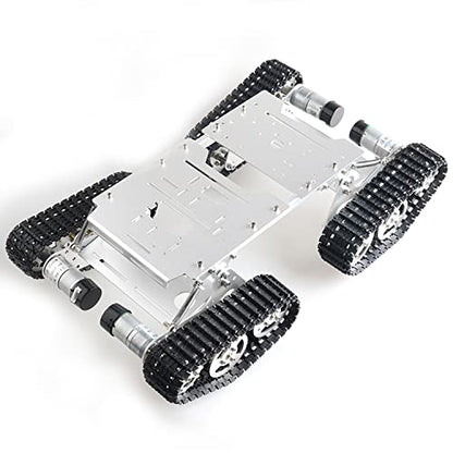 Premium Large Metal 4WD Shock Absorption Robot Tank Car Chassis Kit