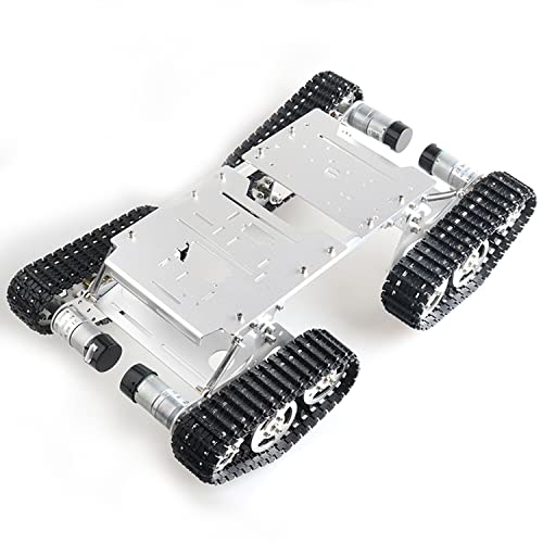 Premium Large Metal 4WD Shock Absorption Robot Tank Car Chassis Kit