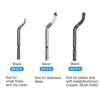 STARVAST 30Pcs Metal Deburring Tool, Deburring Blades Kit with Swivel Handle, Pipe Deburring Tool for Soft Metal (Aluminum, Copper), Wood, Plastic and Steel Burr Removing
