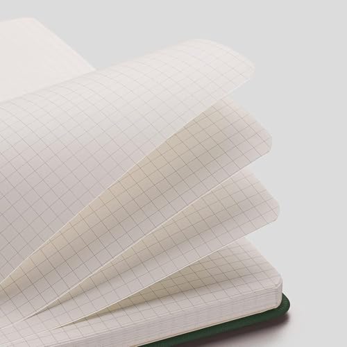 AHGXG Graph Paper Notebook, 384 Pages, 120GSM, A5 (5.7'' × 8.3'') - color: Blackgreen, size: A5