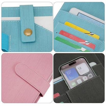 Wonderpool A4 PU Leather Portfolio Holder Ring File Document Case with Removable Binder Clipboard, Multi Pocket and Legal Pad for Business Organizer Interview and Meeting (Pink) - color: Pink