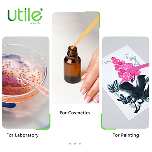 Utile 100pcs of Sterile Transfer Pipettes, Essential Oil Pipettes, Cap.7ml with 155mm Length, Low-Density Polyethylene Material, Individual Peel-Pack, 4320.0513.100 - style: Vol.7ml, 100pcs/box