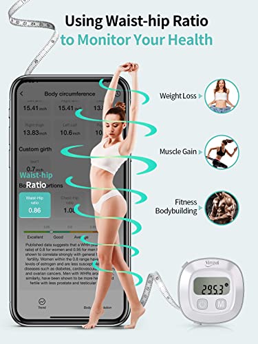 Slimpal Smart Body Measuring Tape, FSA Eligible HSA Tape for Weight Loss - color: 84114
