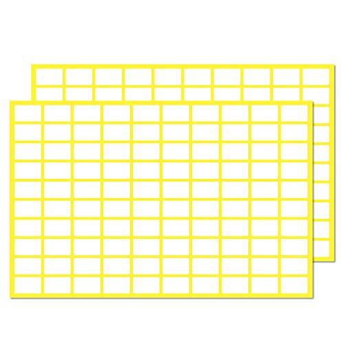 0.5" x 0.3", 2000 Pack - Small Price Stickers, White Pricing Labels - size: 2000 Pack