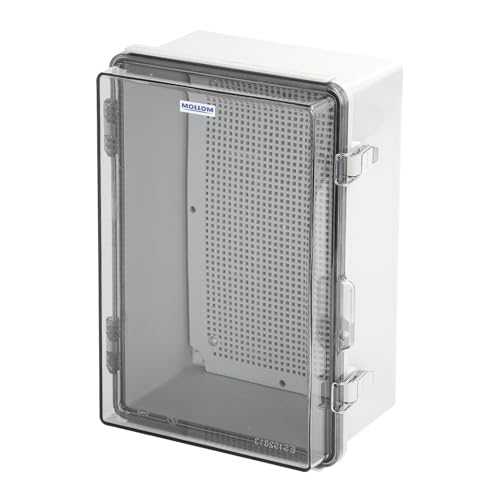Mollom Transparent Cover Outdoor Junction Box (11x7.5x5.1In) - size: 11x7.5x5.1"