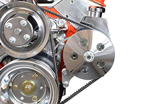 ICT Billet SBC Alternator/Power Steering Pump Accessory Drive Bracket Kit for Double Hump Heads 305 327 350 383 5.0L 5.7L V8 Designed & Manufactured in the USA 551576